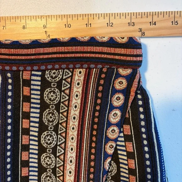 fab'rik Black & Multicolor Aztec Patterned Skirt - Picture 6 of 16